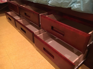 3931 FI-D Twin Bookcase Bed w/6 Drawer Storage