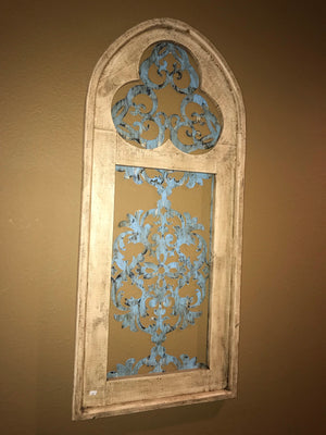 Cathedral Cut Out with Iron Wood Art