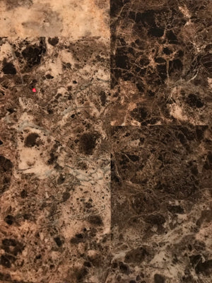 T269FI-A 3 Table Set Faux Marble Brown