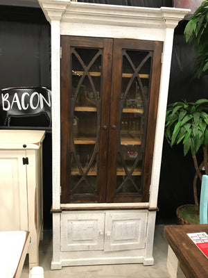 LN-VIT 155 FI 4 Door Cupboard Distressed white