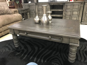 Mic Mar Cen Marlo FI Cocktail and 2 End Tables Set Grey